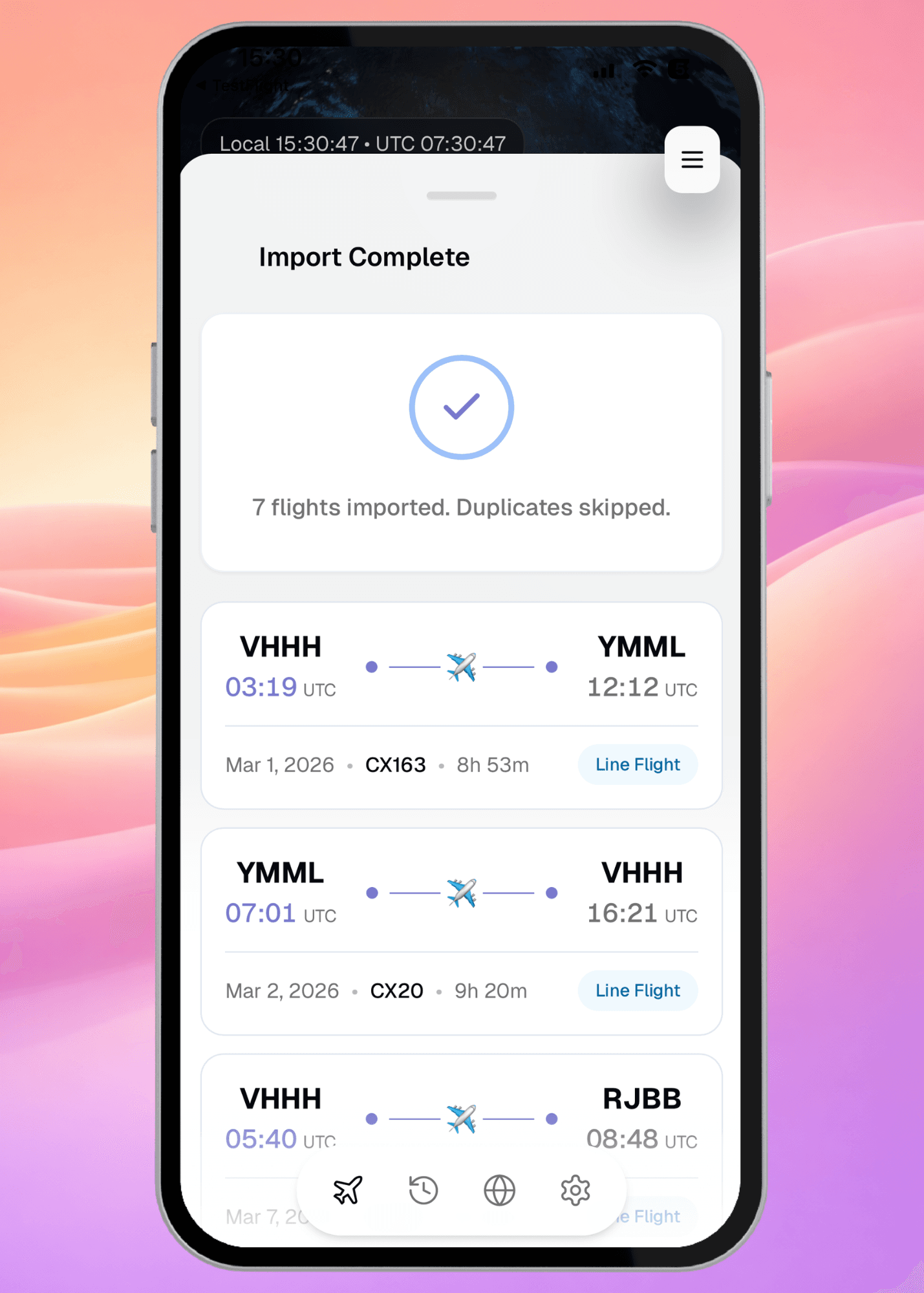 Update: Import your LogTen Flights